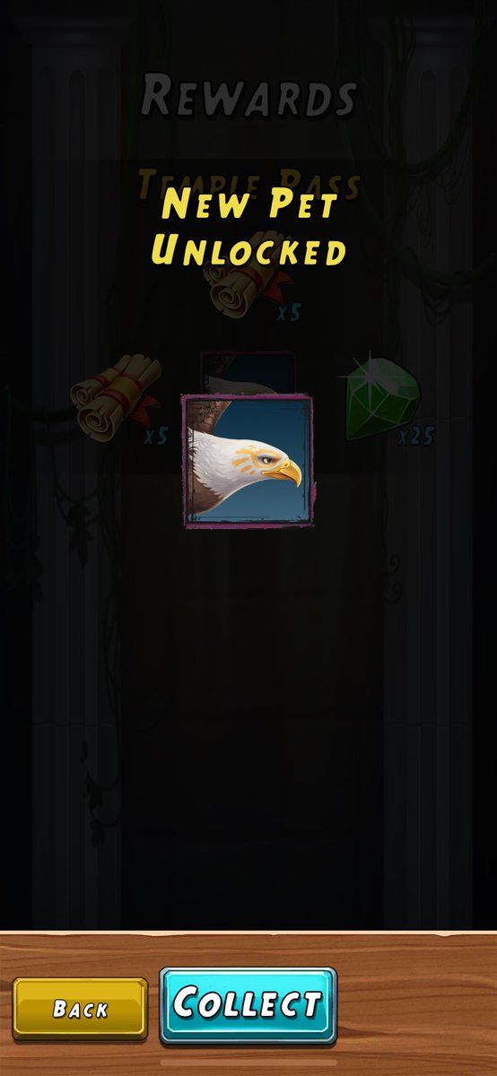 MagicOrder's tweet image. なんか鳥が手に入った。ペットのシステムは昔は無かったね？？

#TempleRun2