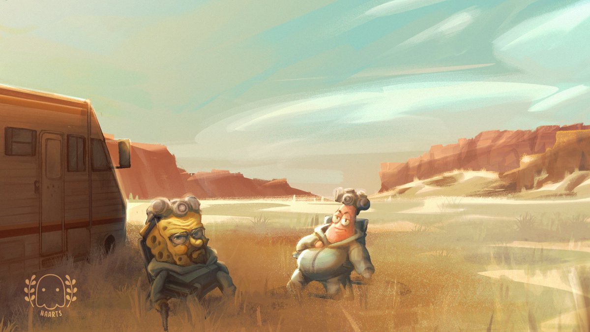 Naarts_'s tweet image. Repost com o recorte certo pq eu tava com preguiça de arrumar e fds

#BreakingBad #SpongeBobSquarepants #SpongeBob #fanart