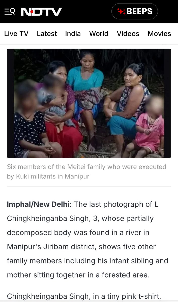 EnhancingChanu's tweet image. Women, children, &amp;amp; even infants were brutally murdered. A young Meitei schoolgirl, deceived/lured by her Christian #Kuki friend and was handed over to #KukiTerrorists, where she was subjected to days of horrific sexual abuse until her last breath. 
The so called #IndianChristian.