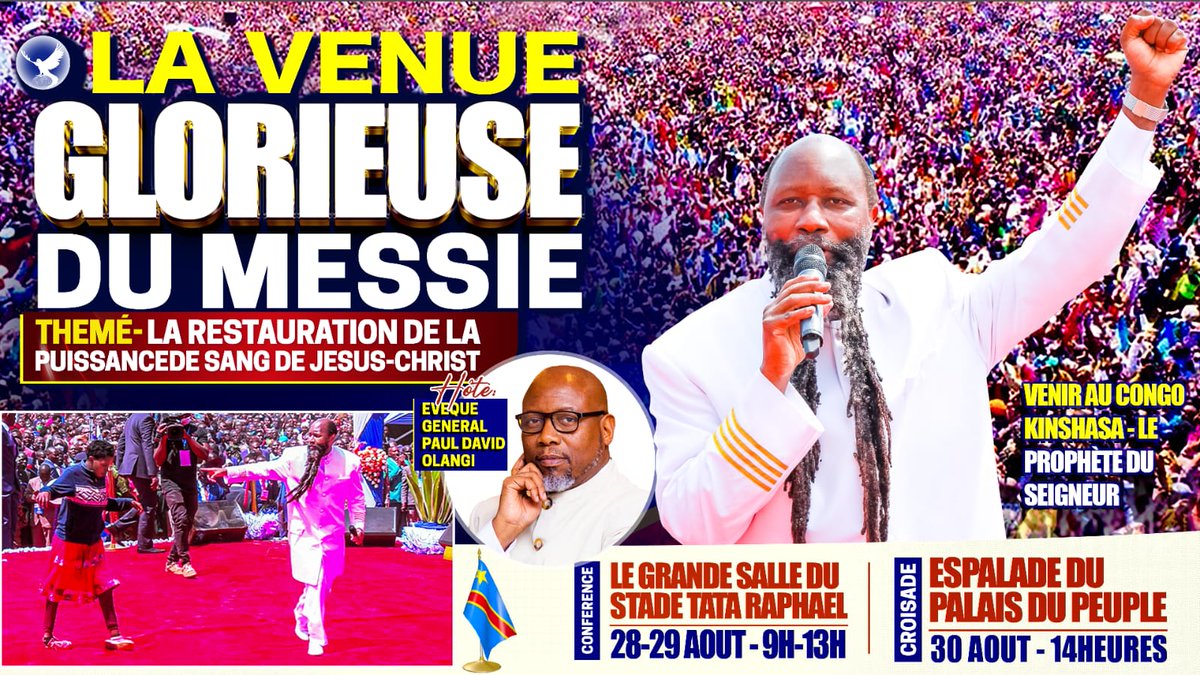 eliyagg's tweet photo. We know that the Eternal Gospel will be proclaimed in the DRCongo meeting.
You cannot miss out 
#Haggai2EndRevival https://t.co/1CfcEY3ZEY