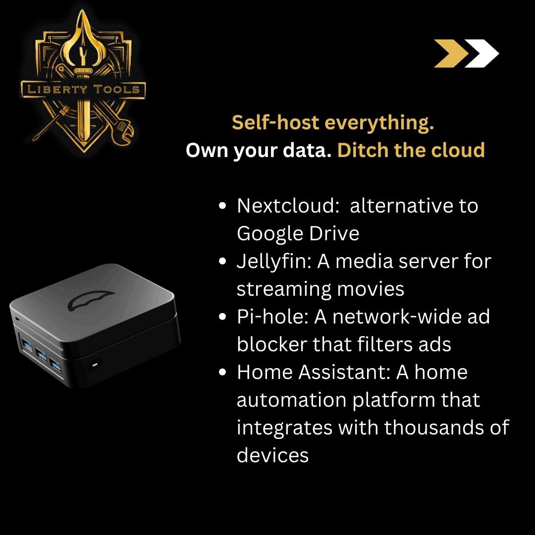In a future where Big tech shares all of your data, self-hosting will be a critical way to achieve freedom.