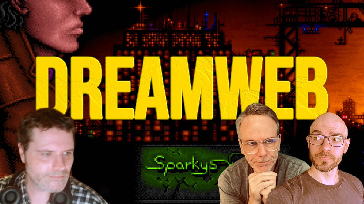 Join us TODAY for a special co-host stream with RIGHT SAID BRETT!

Paul, Daniel, and RIGHT SAID BRETT will be playing the 1994 point-and-click cyberpunk top-down adventure DREAMWEB.

⏰ Starting NOW!
YouTube: youtube.com/live/WhKK-Wust…
Twitch: twitch.tv/curtis_craig_t…