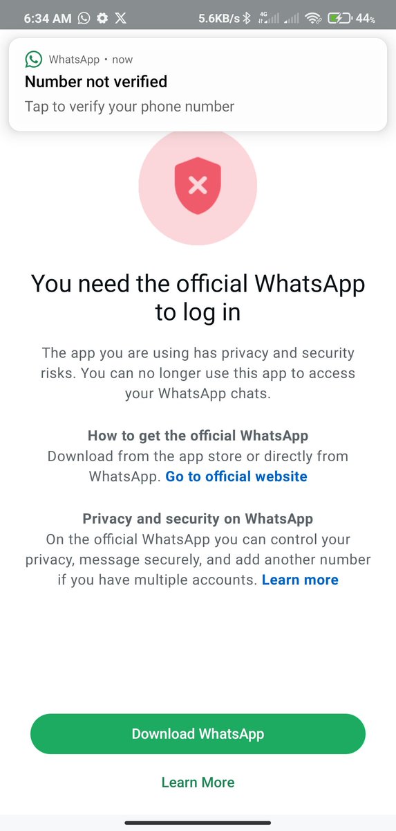 boy_mopol's tweet photo. @WhatsApp  I have been locked out of my WhatsApp for day's now without notifications or any means of approval from me, kindly look into this @WhatsApp  @MTNNG @MTN180 @MTNza @WhatsTrending @NigeriaStories @PoliceNG https://t.co/aWiOjm7QXU