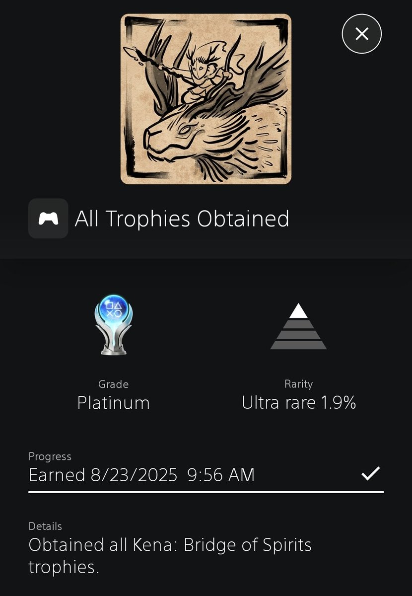Chicanoware's tweet photo. Kena: Bridge of Spirits complete!
#kena #bridgeofspirits #ps5 #platinumtrophies🏆 #trophy #chicanoware https://t.co/2Hg0UCcwd5