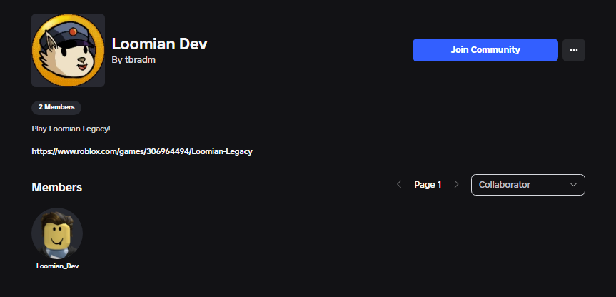 IuckyHD's tweet photo. New Loomian development group has been created, owned by brad with a fresh account "Loomian_Dev" labelled as a collaborator

What do we think this means https://t.co/S16ausbapL