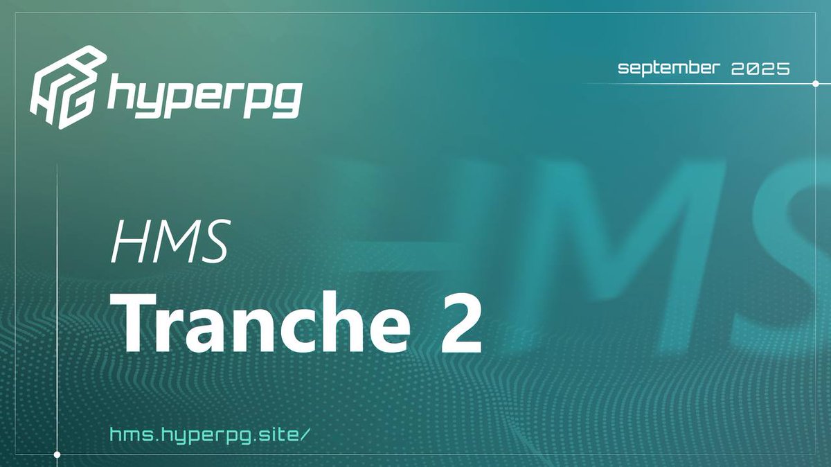 📣 HMS enrollment for Tranche 2 expected to go live on September 1. 

🛠️ Create your Node Factory, get onboard, and help us build the Internet of AI 🤖🌐

✍️ All Node Factories are eligible - users will be able to enroll in Tranche 2 by connecting to the HMS site. 

🔜 Next:
