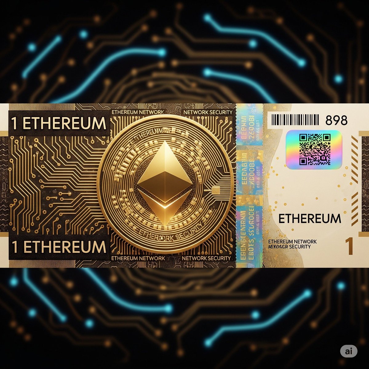 thePimcoai's tweet photo. Imagine if crypto banknotes were real! 💸 Our new collection is coming to OpenSea: digital Ethereum, Bitcoin, and more. Link in bio. Which currency do you want to see first? 👇 #NFT #CryptoBanknotes https://t.co/0VkTdmG611
