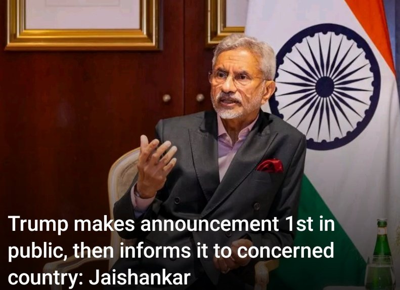 🇮🇳 External Affairs Minister Dr. S. Jaishankar 🔥 giving a masterclass reply to Trump &amp; the US. 

Modi hai toh mumkin hai 🔥