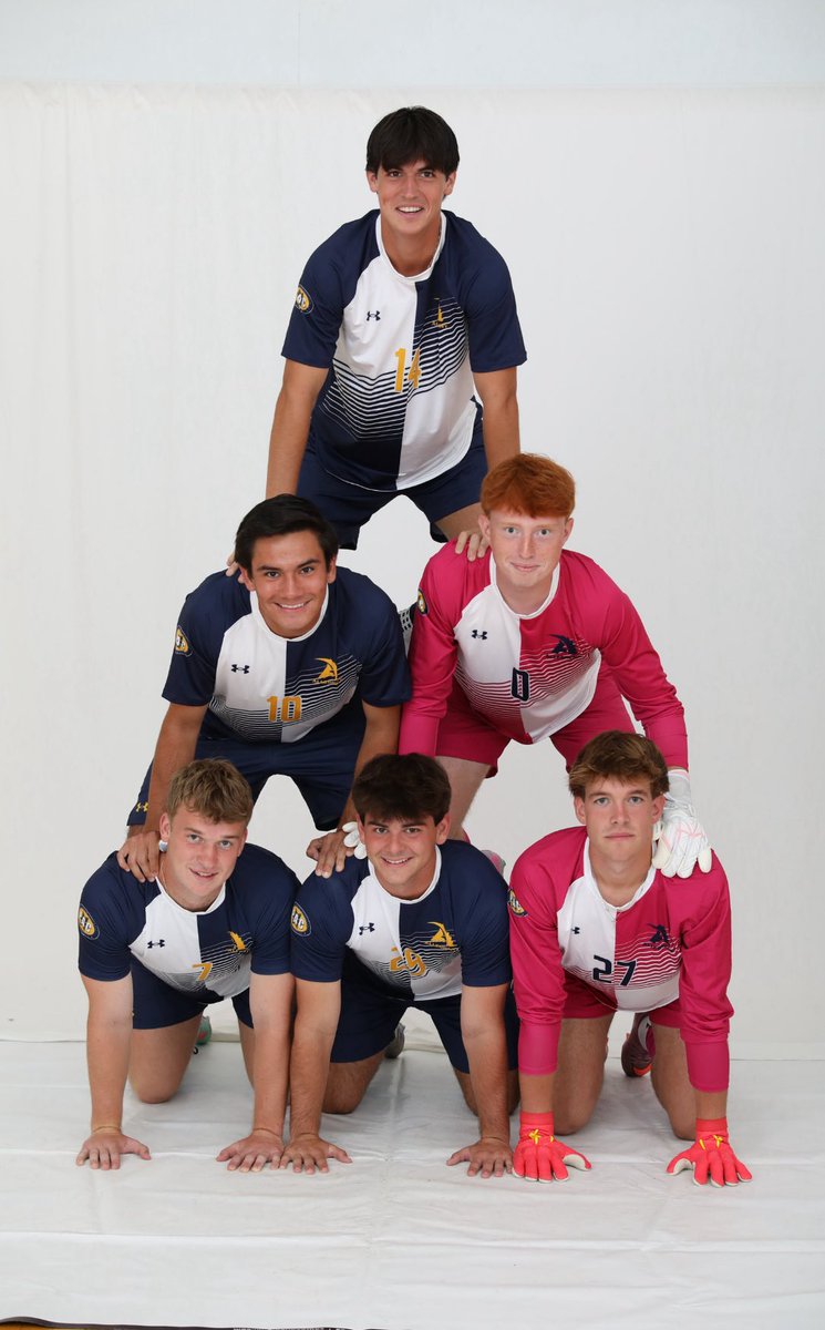 GhenyMensSoccer's tweet photo. Media Day 2025 🔵🟡

Looking sharp ahead of our season opener at Penn State Behrend on Friday! 

#GatorStrong | #GatorPride 🐊⚽️ https://t.co/Sh3VLuROYJ