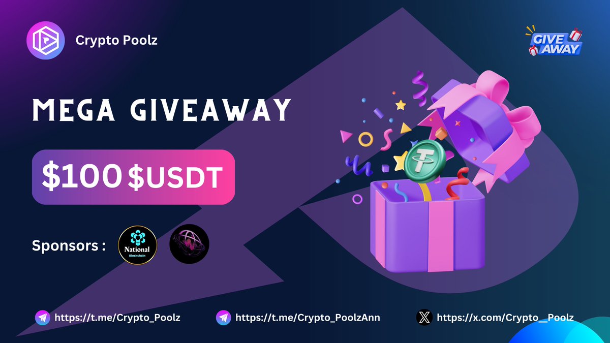 Crypto Poolz (@crypto__poolz) on Twitter photo ๐ฅณCrypto Poolz Mega Giveaway 27
๐ Prize Pool - $100 $USDT
Sponsor: <a href="/ReliantCrypto/">๐ฅ๐ฒ๐น๐ถ๐ฎ๐ป๐ ๐๐ฟ๐๐ฝ๐๐ผ</a> & <a href="/Nation_Airdop24/">NATIONAL BLOCKCHAIN เฅค AMA +X- Space + Binance live</a>
๐ฏHow to Enter :
๐ด Like & RT
๐ด Complete Taskon : rewards.taskon.xyz/quest/121911178
Donโt miss out โ participate now and secure your chance to be the lucky winner! ๐ ๐ ๐ฅณCrypto Poolz Mega Giveaway 27
๐ Prize Pool - $100 $USDT
Sponsor: <a href="/ReliantCrypto/">๐ฅ๐ฒ๐น๐ถ๐ฎ๐ป๐ ๐๐ฟ๐๐ฝ๐๐ผ</a> & <a href="/Nation_Airdop24/">NATIONAL BLOCKCHAIN เฅค AMA +X- Space + Binance live</a>
๐ฏHow to Enter :
๐ด Like & RT
๐ด Complete Taskon : rewards.taskon.xyz/quest/121911178
Donโt miss out โ participate now and secure your chance to be the lucky winner! ๐ ๐