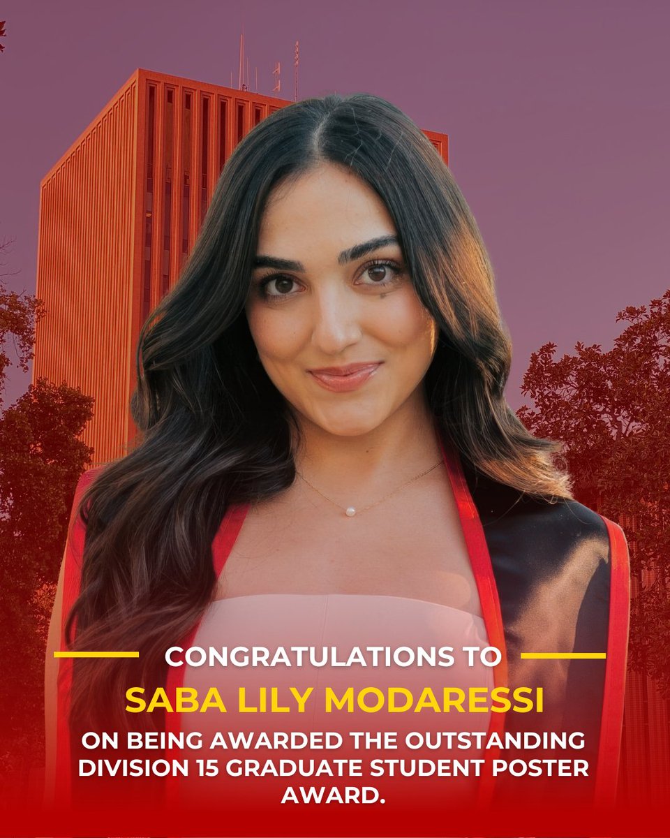 USCRossier's tweet image. Huge congratulations to Saba Modaressi, recipient of the Outstanding Division 15 Graduate Student Poster Award. 

We’re so proud to see our community’s talent and hard work recognized on this stage!

#AcademicExcellence #ResearchRecognition #GradStudentSuccess #DoctoralResearch