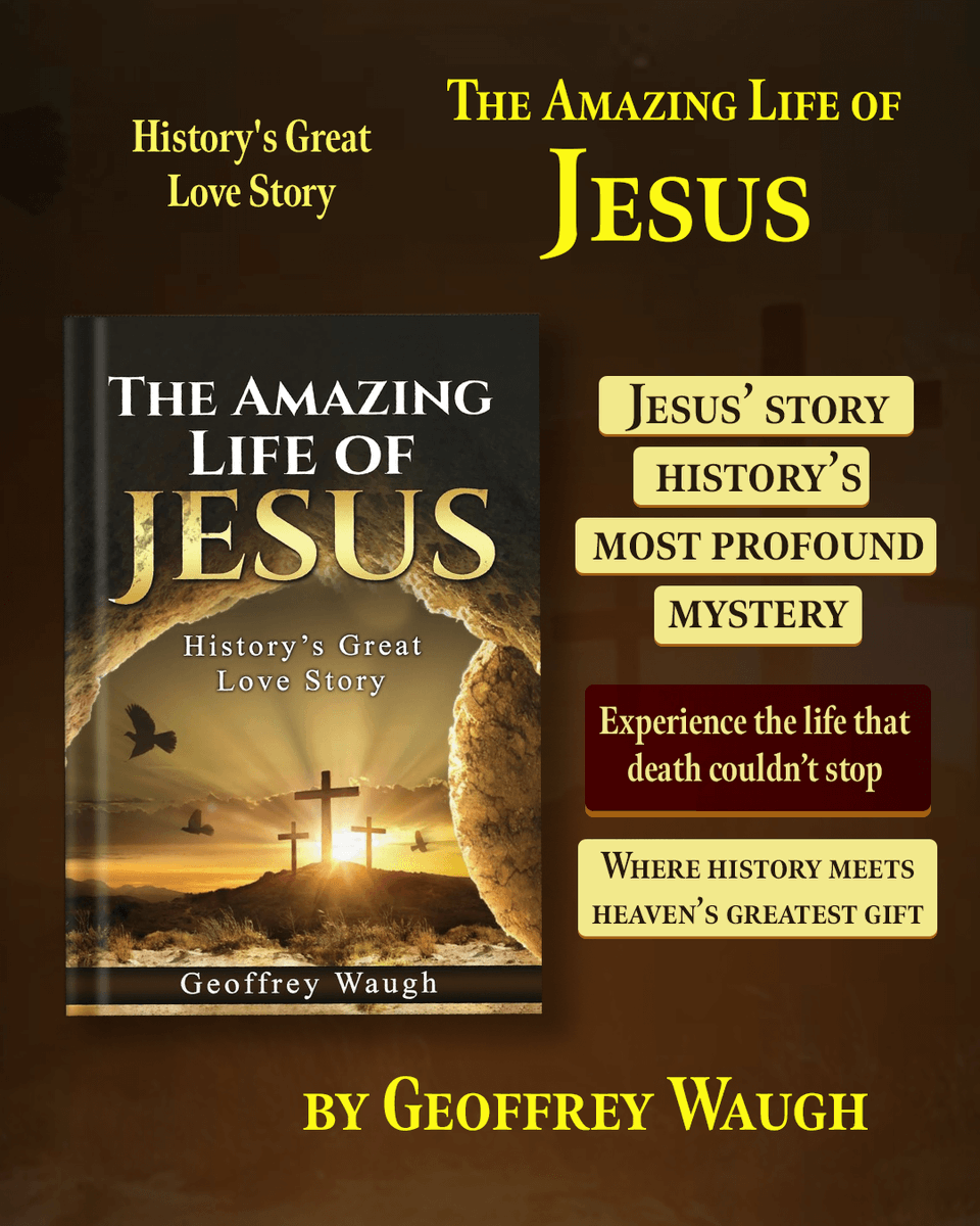 Art of Writing (@artofwriting) on Twitter photo The world’s greatest love story ends in a cross
Step into history with <a href="/GeoffWaugh/">Geoff Waugh</a> as he uncovers the life, love, and legacy of Jesus, and the mystery behind his shocking crucifixion.
Available on: amazon.com/dp/1962142450/ The world’s greatest love story ends in a cross
Step into history with <a href="/GeoffWaugh/">Geoff Waugh</a> as he uncovers the life, love, and legacy of Jesus, and the mystery behind his shocking crucifixion.
Available on: amazon.com/dp/1962142450/