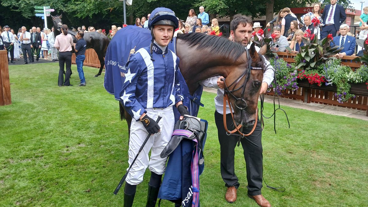 Graham Clark (@grahamclark85) on Twitter photo A big day in the saddle for jockey <a href="/williamcox1999/">William Cox</a> who steers the <a href="/Archie_Watson/">Archie Watson Racing</a> trained Sioux Perfect to glory <a href="/NewmarketRace/">Newmarket Racecourse</a> in the <a href="/Tattersalls1766/">Tattersalls</a> Somerville Auction Stakes A big day in the saddle for jockey <a href="/williamcox1999/">William Cox</a> who steers the <a href="/Archie_Watson/">Archie Watson Racing</a> trained Sioux Perfect to glory <a href="/NewmarketRace/">Newmarket Racecourse</a> in the <a href="/Tattersalls1766/">Tattersalls</a> Somerville Auction Stakes