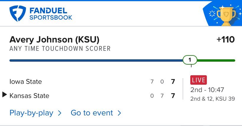 WDJBets's tweet image. Kansas State vs Iowa State 

Great start to the college football season‼️