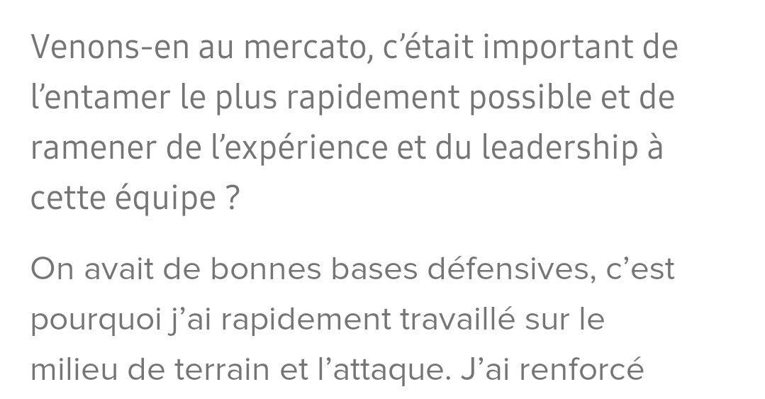 L'erreur majeure du mercato du Standard est probablement là (car l'itw de Wilmots): avoir cru que les bons chiffres défensifs de 2024-25 rendaient les renforts superflus, alors qu'ils étaient surtout dus à un système et une animation différents qui ont masqué beaucoup de lacunes.