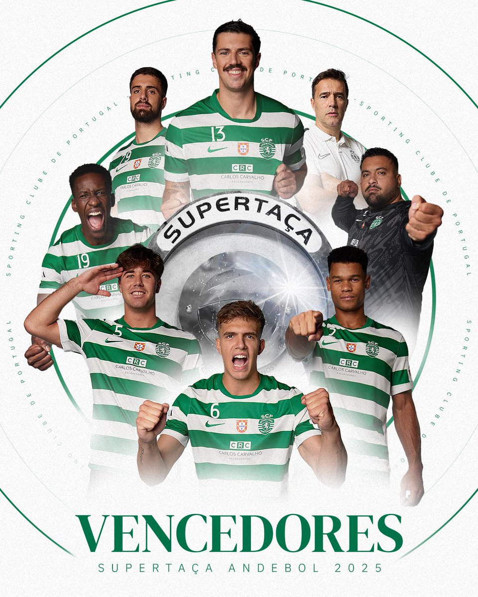 Sporting CP (@sportingcp) on Twitter photo 𝐕𝐄𝐍𝐂𝐄𝐃𝐎𝐑𝐄𝐒 𝐃𝐀 𝐒𝐔𝐏𝐄𝐑𝐓𝐀𝐂̧𝐀 🦁 
Os Leões do #AndebolSCP conquistaram a Supertaça ao vencerem o FC Porto por 36-29, atingindo o 8️⃣.º troféu consecutivo nas Competições Nacionais 🏆 #SCPFCP 𝐕𝐄𝐍𝐂𝐄𝐃𝐎𝐑𝐄𝐒 𝐃𝐀 𝐒𝐔𝐏𝐄𝐑𝐓𝐀𝐂̧𝐀 🦁 
Os Leões do #AndebolSCP conquistaram a Supertaça ao vencerem o FC Porto por 36-29, atingindo o 8️⃣.º troféu consecutivo nas Competições Nacionais 🏆 #SCPFCP