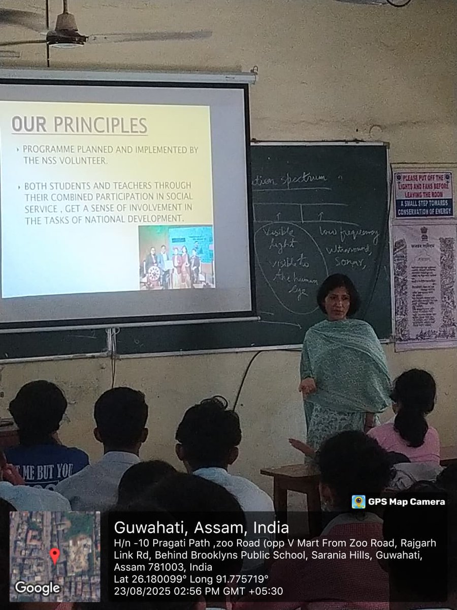 gccnss2's tweet photo. Welcoming our new NSS volunteers with open hearts and inspiring words! 
Our teachers shared valuable insights, while senior volunteers motivated the newcomers with their experiences. Here’s to a journey of service, teamwork, and growth together. 
@nssrdguwahati
@_nssindia https://t.co/60MOI4zH1C
