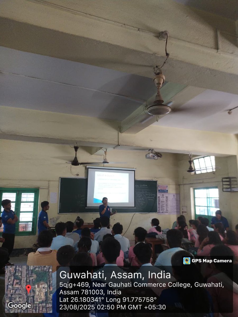 gccnss2's tweet photo. Welcoming our new NSS volunteers with open hearts and inspiring words! 
Our teachers shared valuable insights, while senior volunteers motivated the newcomers with their experiences. Here’s to a journey of service, teamwork, and growth together. 
@nssrdguwahati
@_nssindia https://t.co/60MOI4zH1C