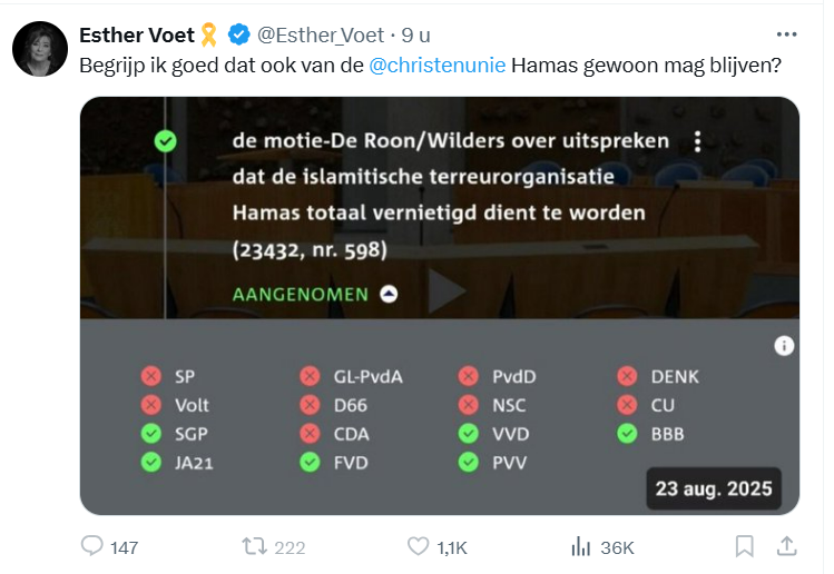 Halfbakken excuus van <a href="/Esther_Voet/">Esther Voet🎗️</a> (die iedereen blokt die Joodse terrorkolonisten op de #Westbank bekritiseert - vandaar deze screenshots) richting <a href="/DonCeder/">Don Ceder</a>: na 6 uur een 2e tweet zonder de vileine 1e te verwijderen. Heeft <a href="/RonnyNaftaniel/">Ronny Naftaniel</a> nog invloed op deze #Israel-extremist?