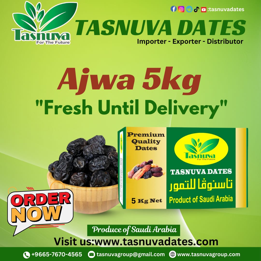 Tasnuva Global (@tasnuva_global) on Twitter photo Unbox 5kg of premium Ajwa–
dark,rich & full of natural goodness.
Order now :
Whatsapp+88018-7050-6876
tasnuvadates.com
tasnuvagroup@gmail.com
#ajwadates #premiumdates #madinadatessupply #tasnuvatrade #halalexports #datesforsale #bulkdatesupplier #luxurydatesmarket #fypシ Unbox 5kg of premium Ajwa–
dark,rich & full of natural goodness.
Order now :
Whatsapp+88018-7050-6876
tasnuvadates.com
tasnuvagroup@gmail.com
#ajwadates #premiumdates #madinadatessupply #tasnuvatrade #halalexports #datesforsale #bulkdatesupplier #luxurydatesmarket #fypシ