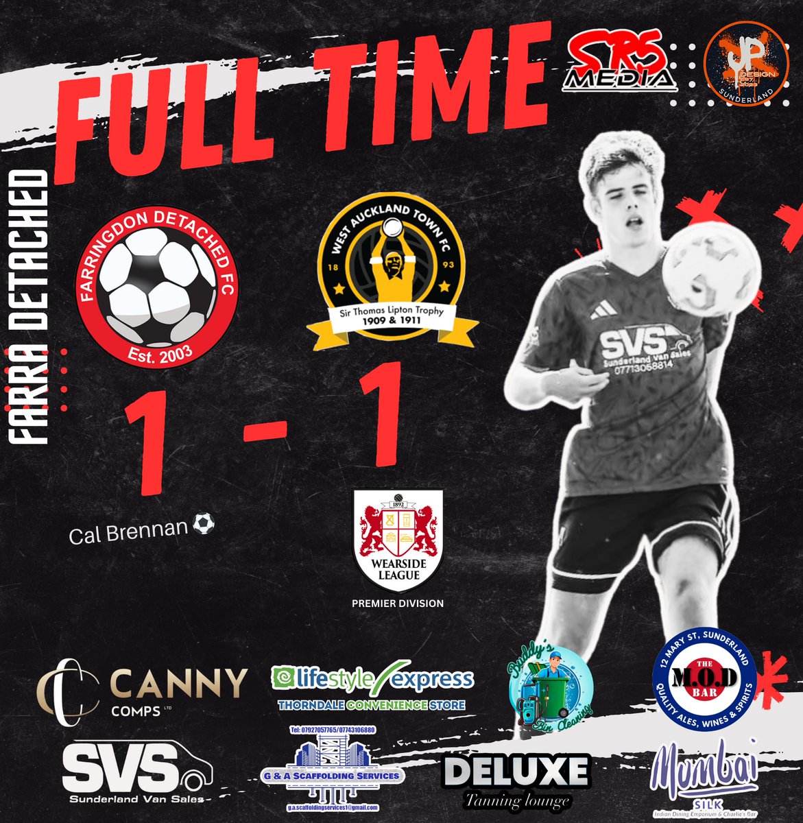FarraDetachedFC (@farradetached22) on Twitter photo Match Result
A late equaliser from Callum Brennan secures a point from a poor performance.
We go again Wednesday night as we welcome Brandon United to the <a href="/cannycomps/">cannycomps</a> Arena.
#UTF Match Result
A late equaliser from Callum Brennan secures a point from a poor performance.
We go again Wednesday night as we welcome Brandon United to the <a href="/cannycomps/">cannycomps</a> Arena.
#UTF