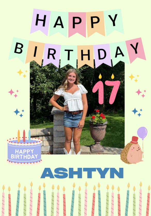 Wishing Ashtyn aka Dash a very Happy 17th Birthday today!  We hope you have the best day celebrating!!