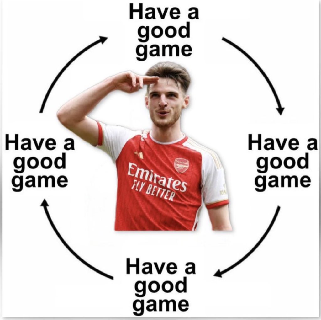 The Declan Rice circle. ⭕️