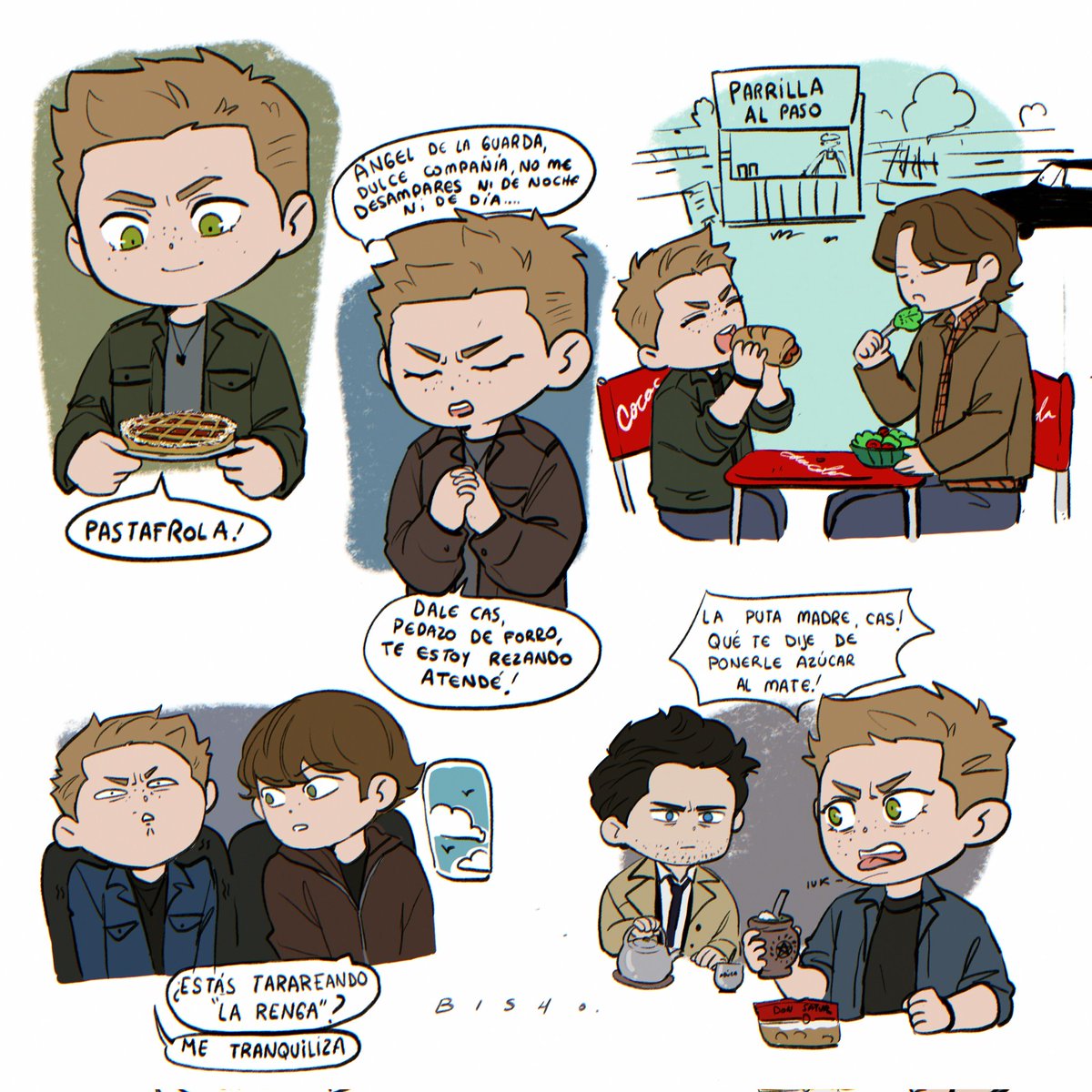 Supernatural argentino porque sí. #spn #spnargentina #spnfanart #supernatural #supernaturalfanart #deanwinchester #samwinchester #castiel #destiel