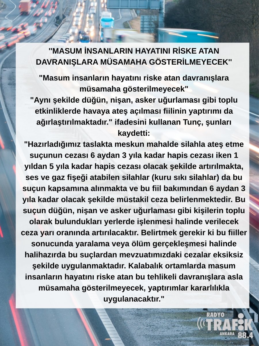 TRAFİKTE YOL KESENLERE HAPİS CEZASI GELİYOR!

Adalet Bakanı Yılmaz Tunç, trafikte yaşanan yol kesme vakalarına karşı yeni yasal düzenlemeyi duyurdu.

radyotrafik.com/haber/trafikte…