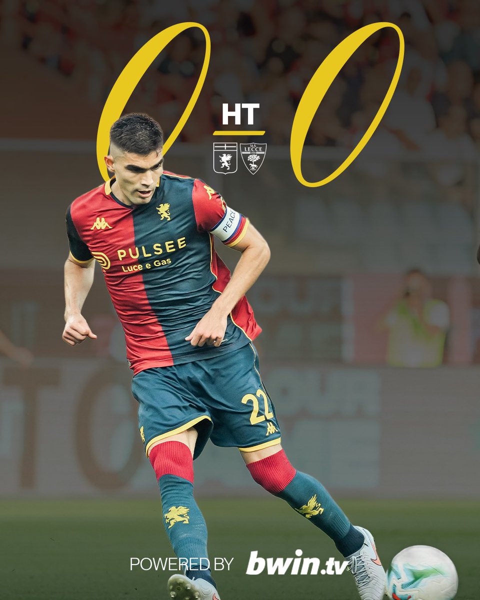 ⏸️ HT | Genoa 0-0 Lecce