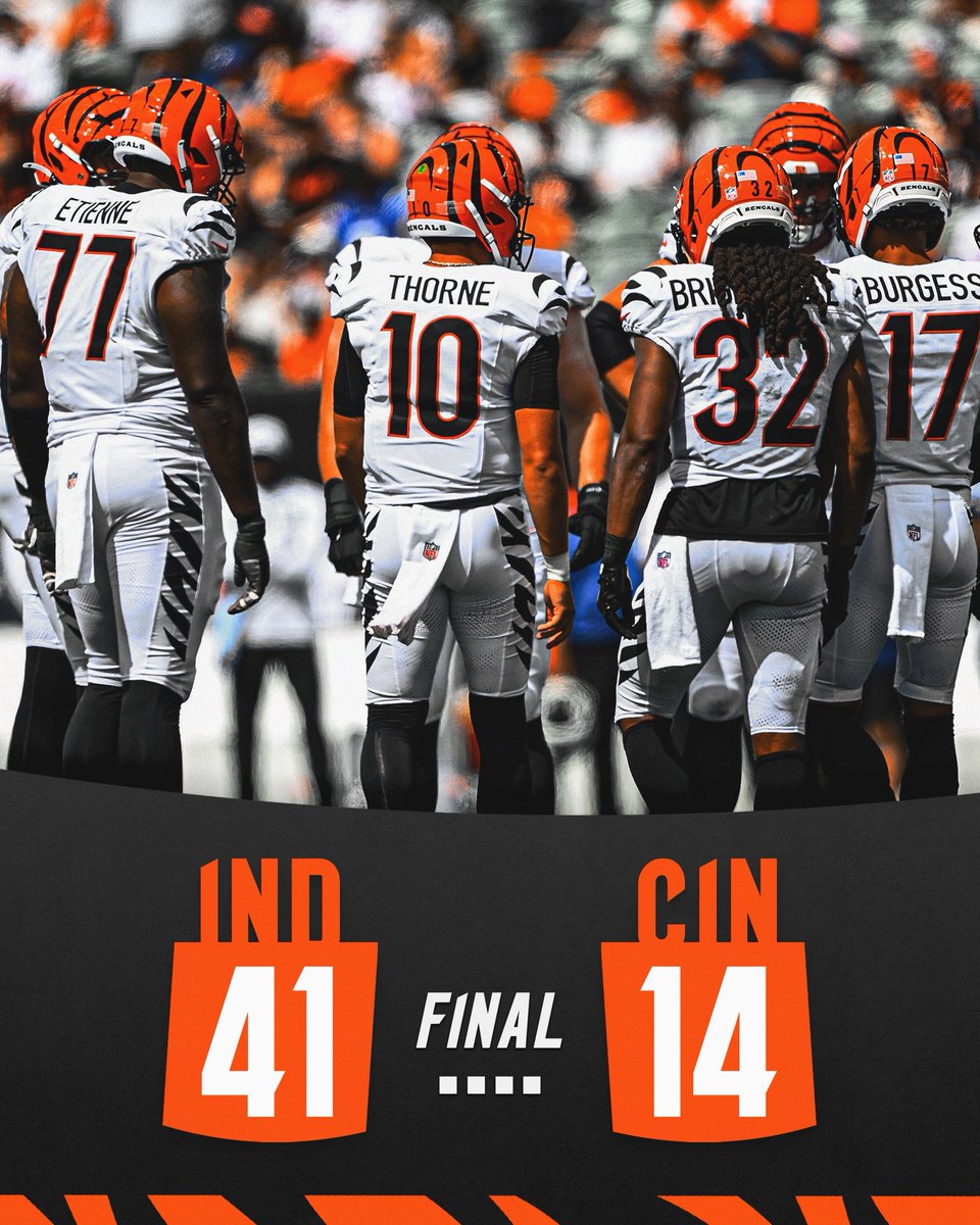 Bengals's tweet image. Final.