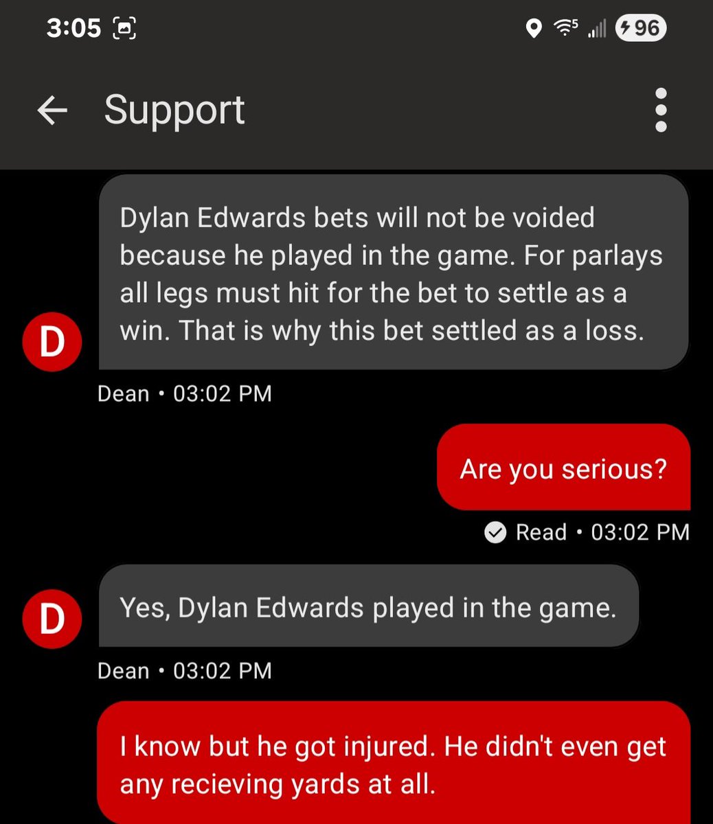 Just another reason why not to use <a href="/FanaticsBook/">Fanatics Sportsbook</a> 🤡