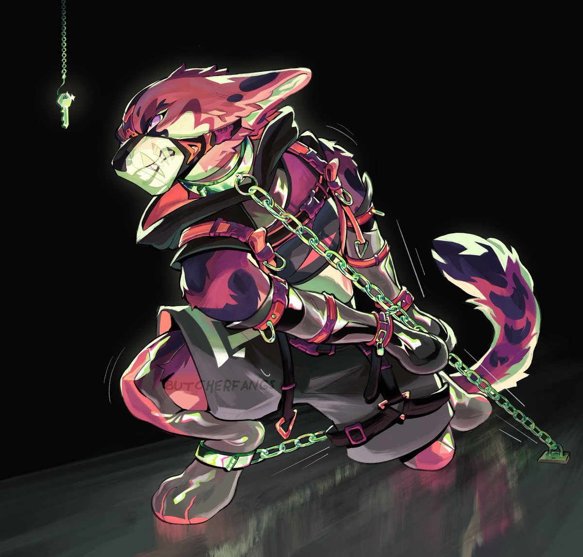 🔞BUTCHER✦FANGS (@butcherfangs) on Twitter photo Struggle to escape 🔒⛓️💥
Gear design for <a href="/Zhima_Sesame/">🐈⬛蓝胖子芝麻 • Sesame🐈⬛</a> ! Struggle to escape 🔒⛓️💥
Gear design for <a href="/Zhima_Sesame/">🐈⬛蓝胖子芝麻 • Sesame🐈⬛</a> !