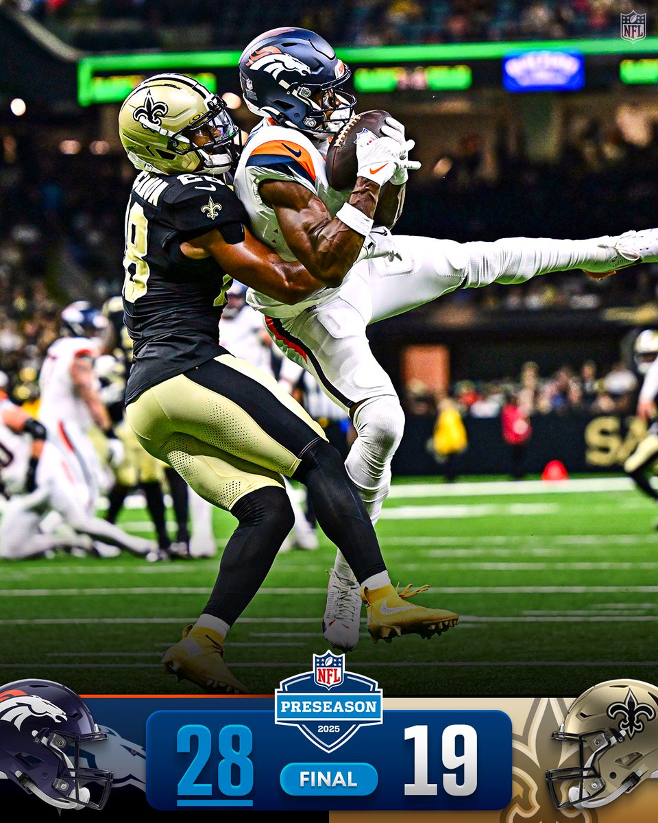 FINAL: The <a href="/Broncos/">Denver Broncos</a> finish the preseason 3-0.