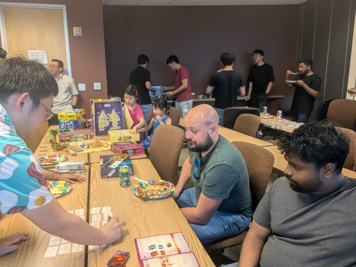 prof_yz's tweet photo. Our @ApgAsu crew @SCAI_ASU kicked off the Fall 2025 semester with a board game night 🎲✨ 

When the timing is right, in the right context, make the right move. Just like in board games, in research, and in life 🤠 https://t.co/GK0Iea7T5p