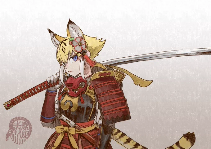 さべ過去絵 #同じキャラですが異なる装備の姿を晒す見た人もやる