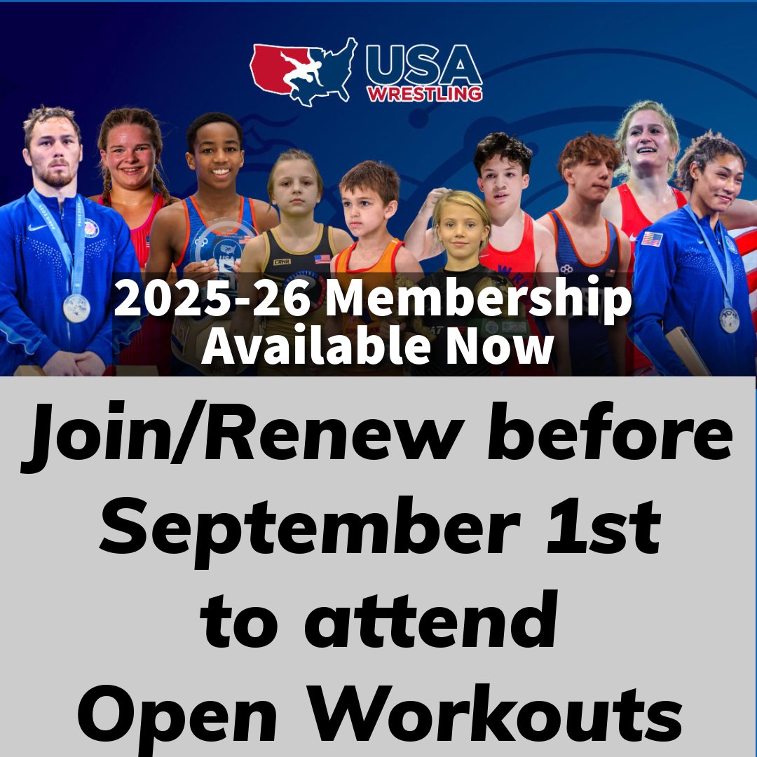2025-26 membership renewal portal is now officially open. The membership period runs from 9/1/25-8/31/26. Please join/renew your membership before September 1st to attend RTC workouts. If you need a background check, keep in mind it may take a few days to clear, so do not wait 😃