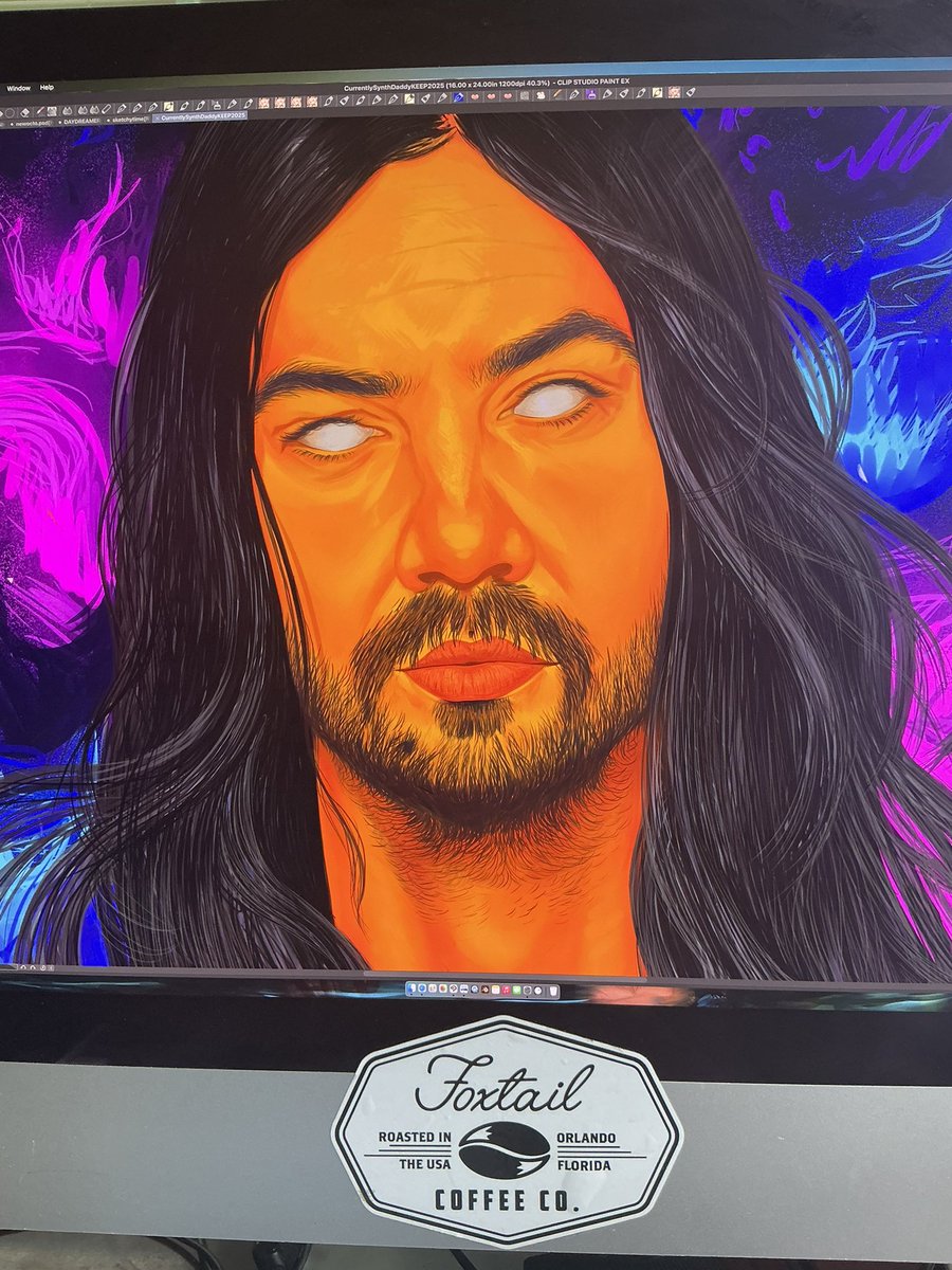 blubutterflyart's tweet photo. More from the piece coming up. Some under layers. I didnโt want to cover up da geniusโs forehead too much, I luv da forehead. ๐
Thousands of strokes, hours of fun. ๐ฆ๐จ๐ฆ๐ถ๐๐พ BRB
#tameimpalaart #tameimpala #neveraloser #digitalart #handdrawnportrait #Currents https://t.co/oF6XOWsBsD
