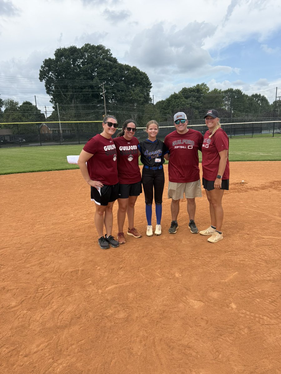 BrookeZmuda's tweet photo. A big thank you to @GuilfordSB for another amazing camp! Learned a lot and played hard. Can’t wait to come back!❤️🤍#guilfordSB #LoveItHere https://t.co/Q1U0uT6s73