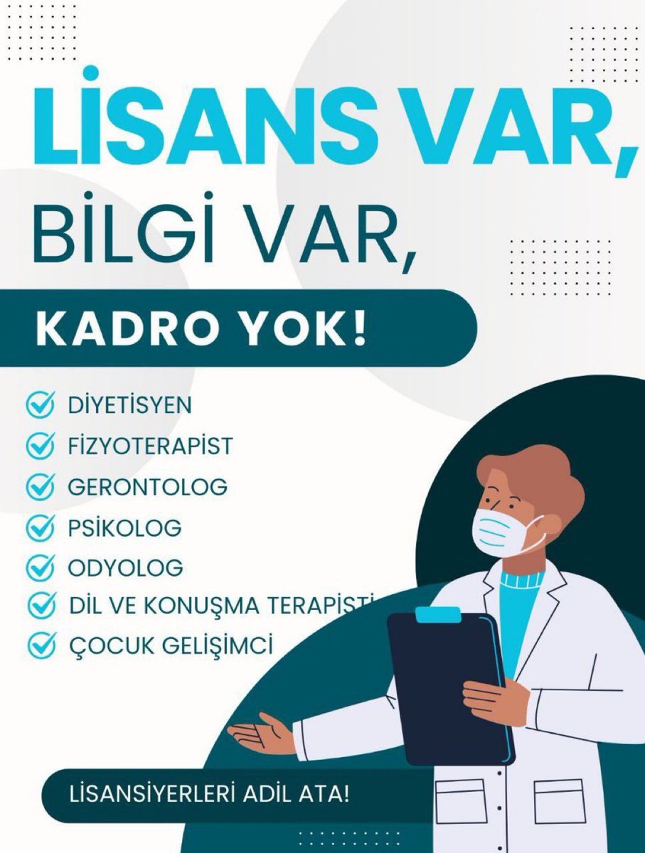 39 SAĞLIK BRANŞI TWİTTER HESABI (@sagltum) on Twitter photo 📢📢 Sağlık lisansiyerleri 2025/2 alımında adil ve hakkaniyetli atama talep ediyorlar Sayın Bakan <a href="/drmemisoglu/">Prof. Dr. Kemal Memişoğlu</a>
<a href="/saglikbakanligi/">T.C. Sağlık Bakanlığı</a>
<a href="/halksagligigm/">Halk Sağlığı Genel Müdürlüğü</a>
<a href="/sagliklicozum/">T.C. Sağlık Bakanlığı Sağlıklı Çözüm</a>
#SBdenLisansaAdilKadro 📢📢 Sağlık lisansiyerleri 2025/2 alımında adil ve hakkaniyetli atama talep ediyorlar Sayın Bakan <a href="/drmemisoglu/">Prof. Dr. Kemal Memişoğlu</a>
<a href="/saglikbakanligi/">T.C. Sağlık Bakanlığı</a>
<a href="/halksagligigm/">Halk Sağlığı Genel Müdürlüğü</a>
<a href="/sagliklicozum/">T.C. Sağlık Bakanlığı Sağlıklı Çözüm</a>
#SBdenLisansaAdilKadro