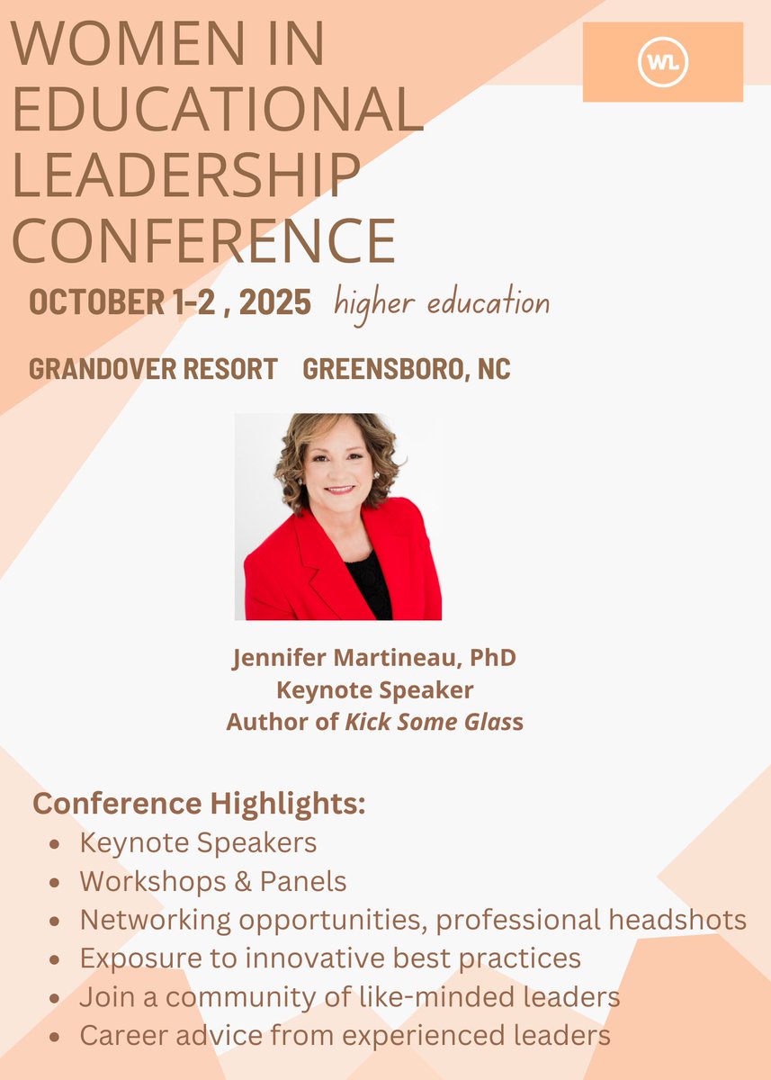 🌟 Join us  - 2 days of keynotes, panels, networking for women in higher education
📅 October 1–2
📍Greensboro, NC
👉womenedleaders.glueup.com/event/we-lead-…
<a href="/ACEducation/">ACE</a> <a href="/HERSNetwork/">HERS (Higher Education Resource Services)</a> <a href="/AASCU/">AASCU</a> <a href="/aacu/">AAC&U</a> <a href="/CICnotes/">CIC</a> #academicleadership
 #HigherEdLeadership #WELead