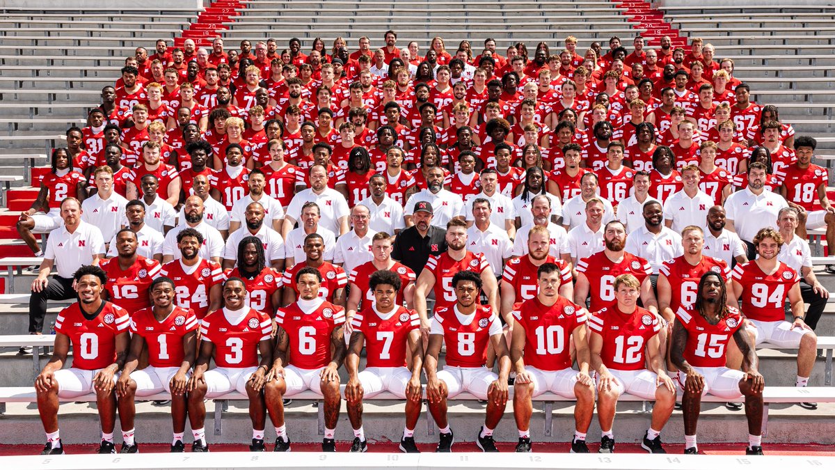 HuskerFootball's tweet image. Your 2025 Nebraska Cornhuskers Football Team 📸