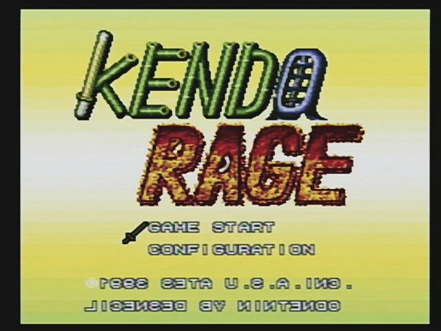 Another undocumented compatibility issue with SFC clone hardware, in the game Kendo Rage the copyright text gets flipped on clones with the VM160/VM280/VS250 chips.
It seems to be exclusive to these chips as on anything older or newer this problem is not present.