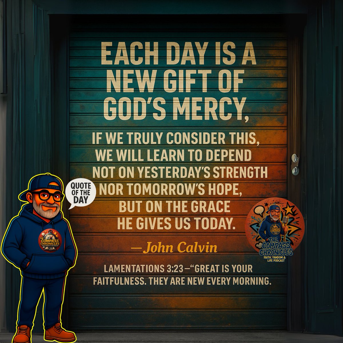GraceGrindMin's tweet photo. Every sunrise is proof—God’s mercy is brand new. Don’t lean on yesterday’s strength or tomorrow’s hope. Today, His grace is enough. 🌅
📖 Lamentations 3:23 — “Great is your faithfulness. They are new every morning.”
#graceandgrindministries #compasschroniclespodcast #thecrossroadslibrary #sasquatchstudionyc #graceandgrindroastery #ChristianPodcast #FaithBasedPodcast #BibleTeaching #JesusCentered #KingdomCulture #fandom #popculturefaith