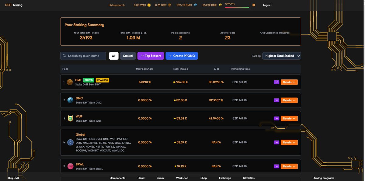 Last little update of the week end ^^
PromoGift pool creations!
See it as a promotion sort of feature.
Just gift for the sake of it or promote whatever token you want; you may find DMT hodlers to be interested in knowing more.