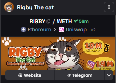 RigbyCat_ETH_'s tweet photo. DEXSCREENER UPDATED!
#RIGBY #GOATCAT
@ethereum
@Gainzy222 https://t.co/DutaSbRJKC