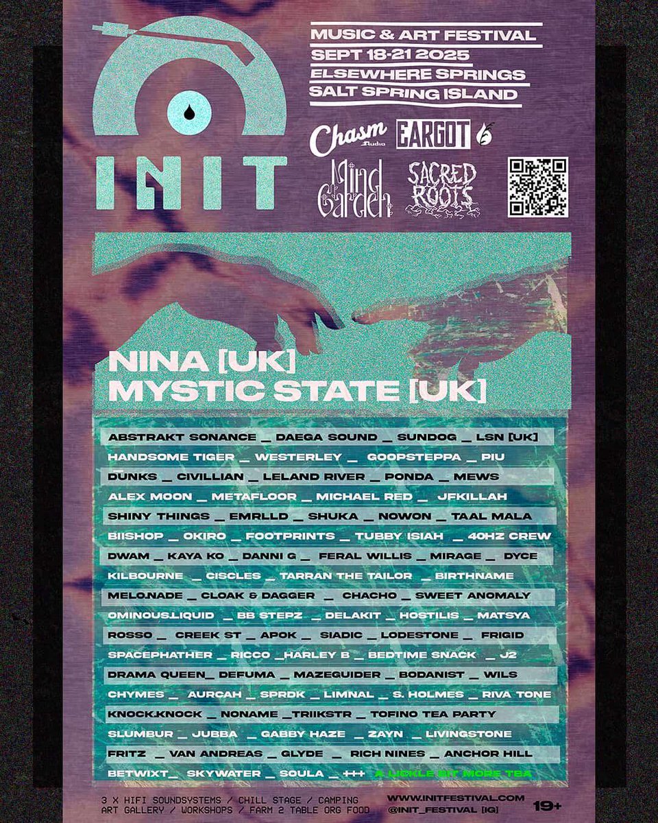 Hella stoked to play this lil festie next month in Salt Spring!