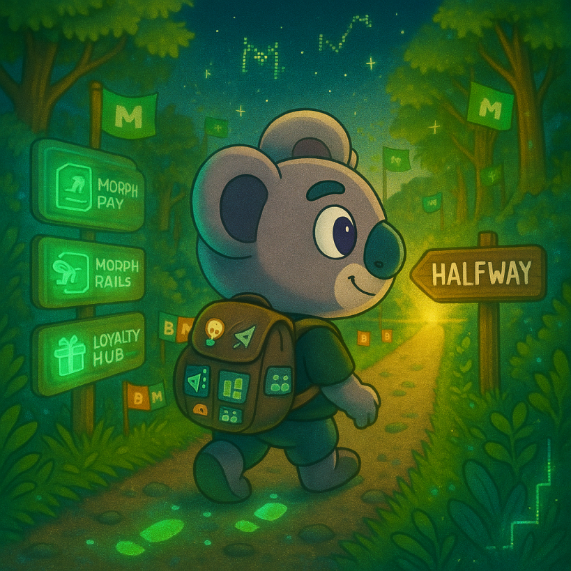 Halfway through the <a href="/Bantr_fun/">Bantr</a> x <a href="/MorphLayer/">Morph</a> campaign! We're on the home stretch, but the adventure is just beginning...

While many are celebrating the initial numbers, here's the insight:

✨ Morph has shared its roadmap until 2026. That's right, the evolution plan is public