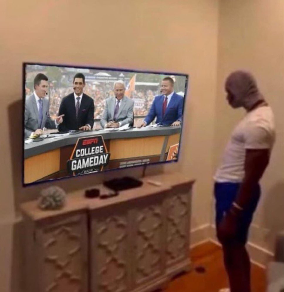 Me watching the worst opening game in the history of college football