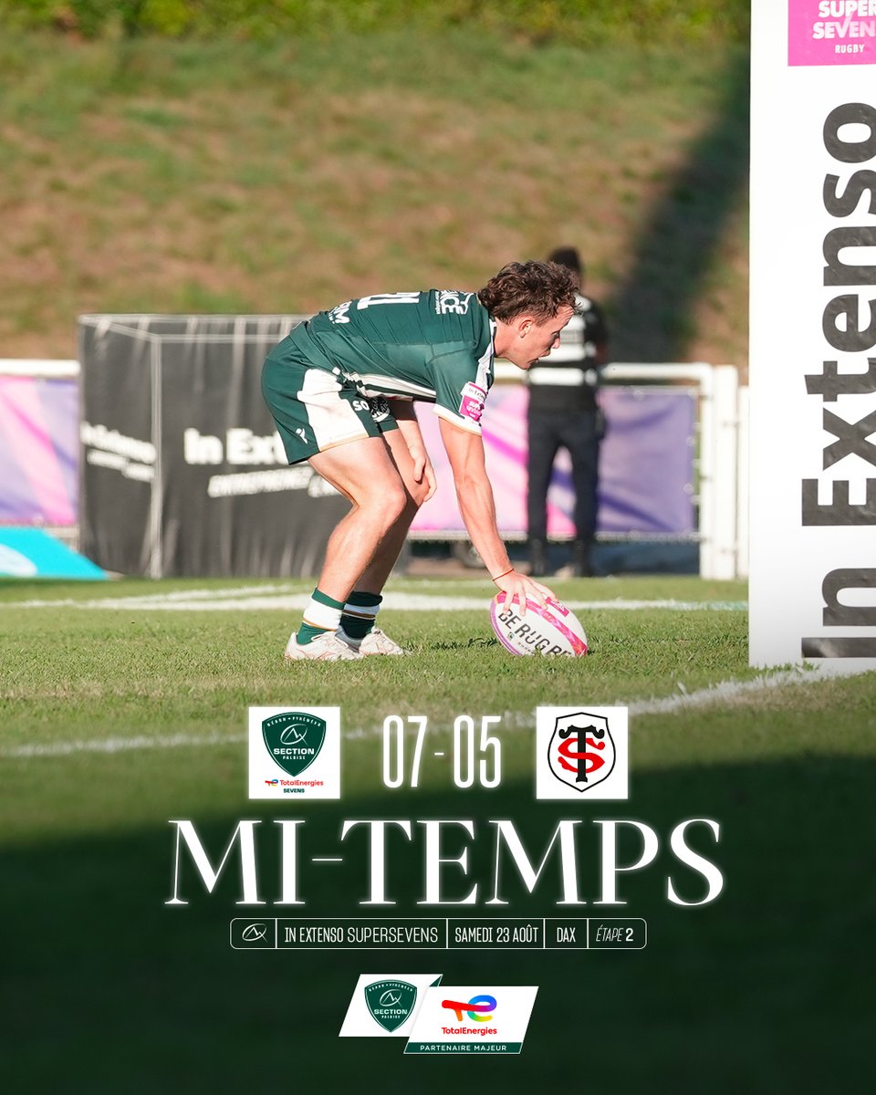 Section Paloise Béarn Pyrénées (@sectionpaloise) on Twitter photo ⏸ Mi-temps dans ce match de classement !
#SectionSevens #HonhaSection ⏸ Mi-temps dans ce match de classement !
#SectionSevens #HonhaSection